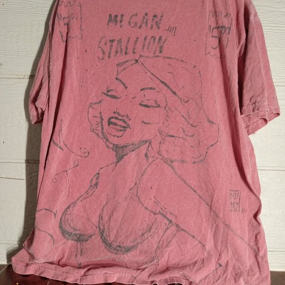 Megan Thee Stallion Hip Hop Rap Graphic Double Sided Comfort Colors T-shirt Size - Picture 4 of 7